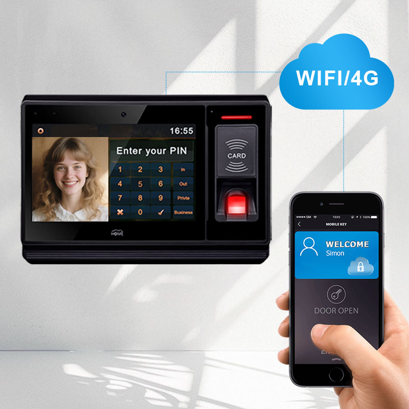 WiFi Biometric Access Control Fingerprint Door Entry System for Building Access Control RFID Card Reader Commercial Use