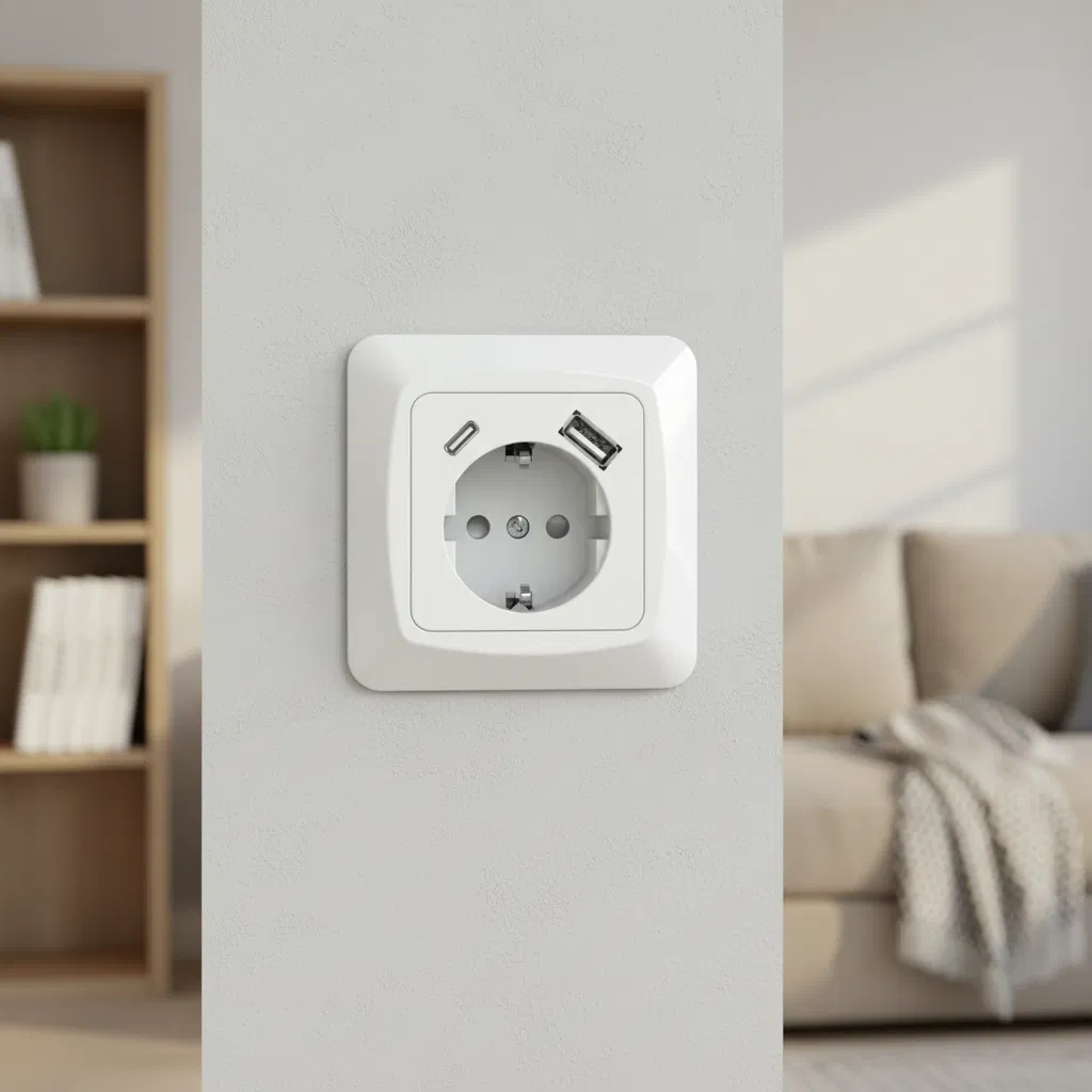 45X45mm USB Socket Module for Safe and Fast Charging Outlet