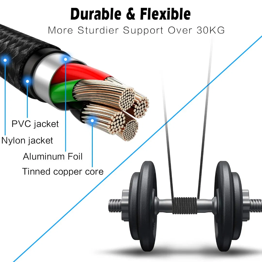 Universal Nylon Braided USB C to C 60W Fast Power Charging Cable Compatible with iPhone