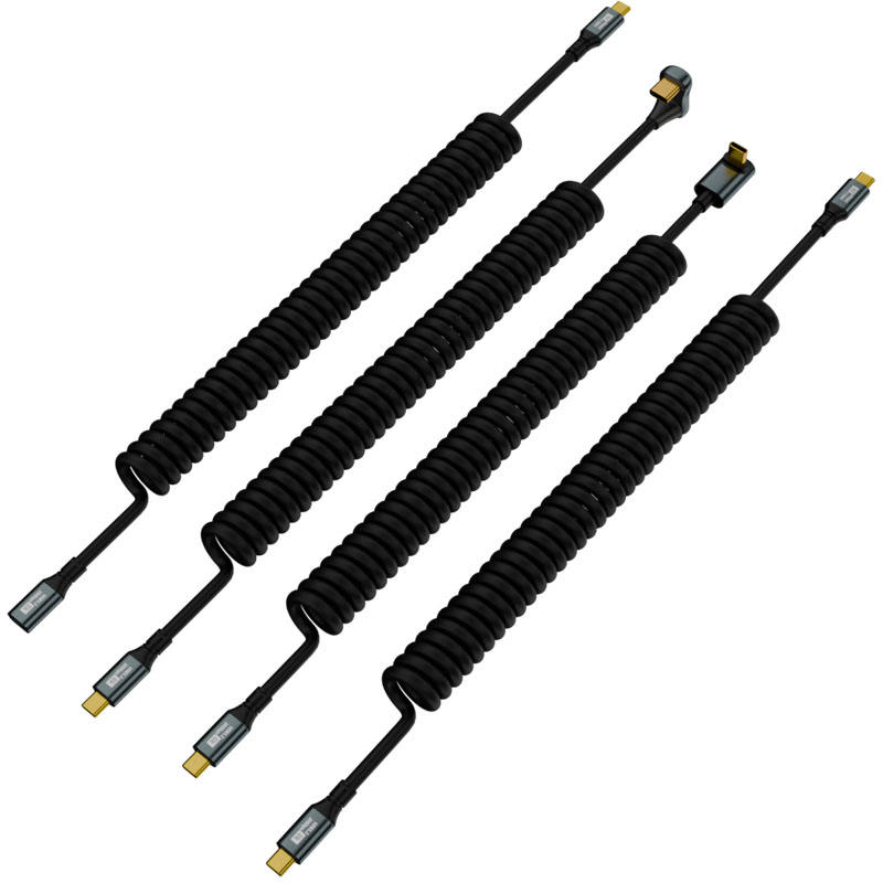 Find Similar Iconusb C to Type C Spring Coiled Fast Charging Cable Universal Retractable 140W USB-C Charger Cord Compatible Samsung Laptops