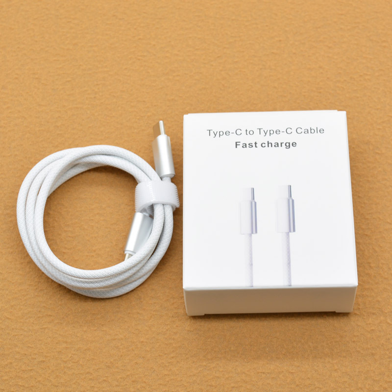 Wholesale 65W Pd Fast Charging Cable Type C to Type C Cable for iPhone 17/16/15 for Tablet for Android Universal Data Cable