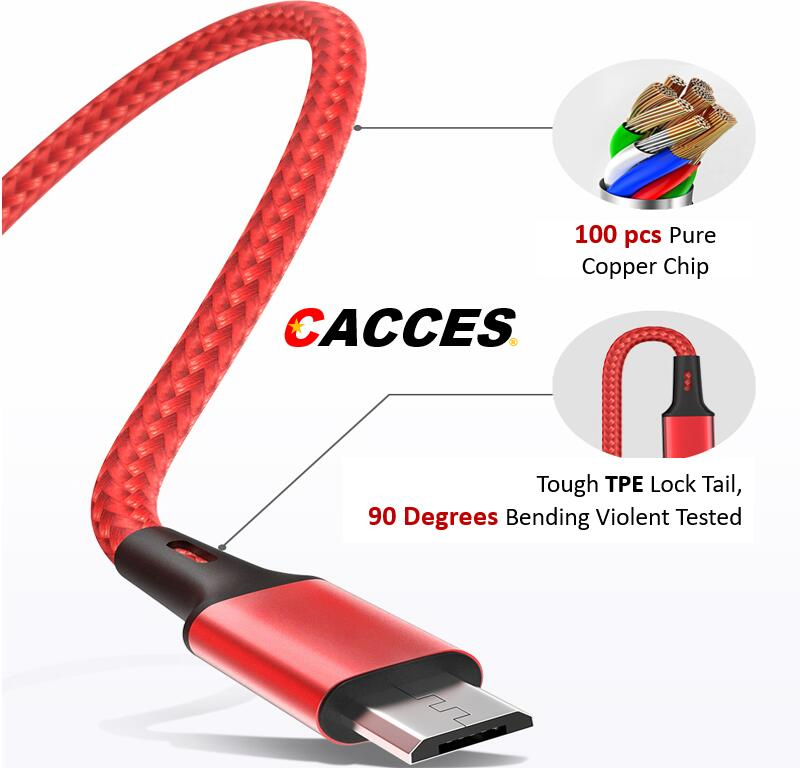 1.2m Mob Phone Cable 3 in 1 Multi Use Fast Charger Cable,Micro USB Type C Lightening Charging Cable,Universal Charging Data Cable, Phone Data Wire Nylon Braided