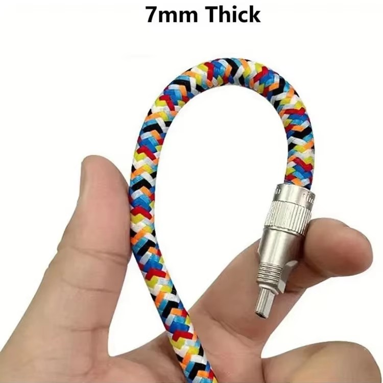 Universal Braided Fast Charging Lanyard Cable Pd 60W Type C USB-C Crossbody Charge Cable