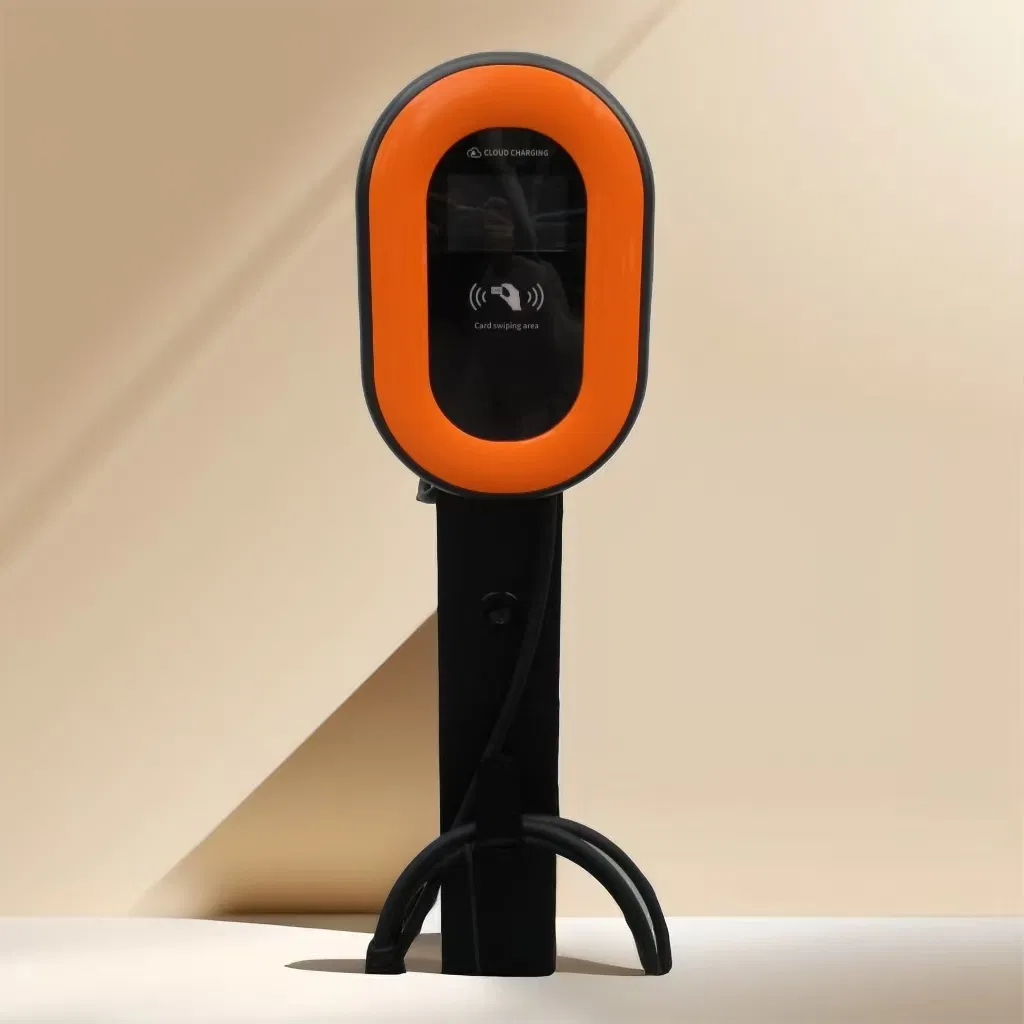 IP55 Commercial EV Wall Charger 7kw 22kw Type2 Gbt with LED Display Waterproof AC Electric Vehicle Car EV Charger Charging Station for Europe Us UK Market