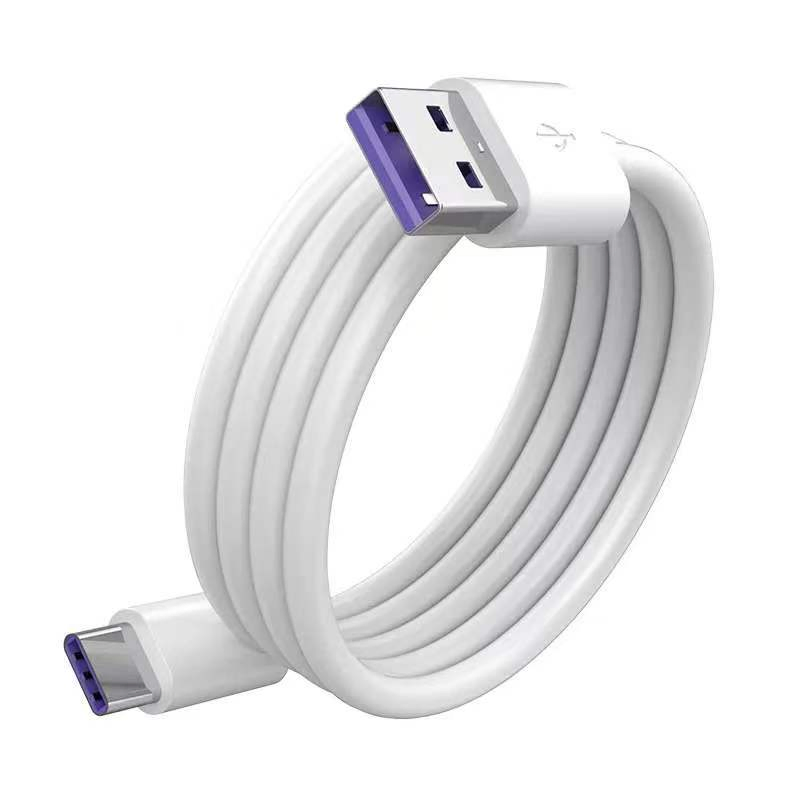 White USB Type-C Universal Cable for All Type-C Devices with Fast Charging