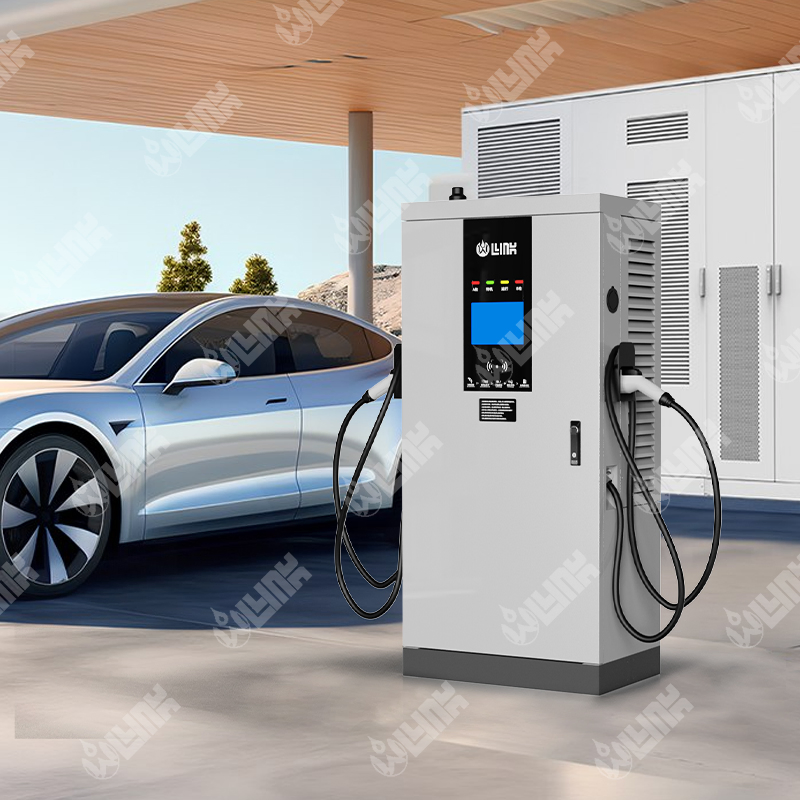 Olink High Quality Commercial Double Gun 120kw 180kw DC Fast EV Charger Station Floor Mounted Charging Stations