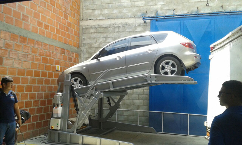 Two Post Tilting Car Parking Lift Garage Parking Stop