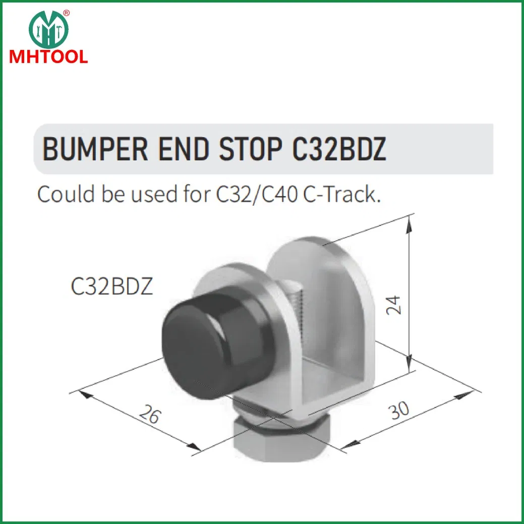 C30-Track C40 Track Festoon System Bumper End Stop C32