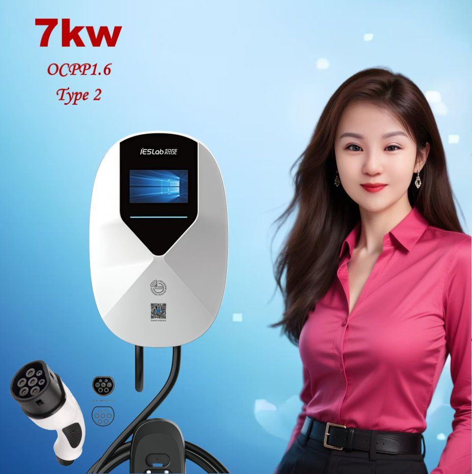 Commercial Home Use 1/3 Phase Type 2 / Gbt Connector 7kw 11kw 22kw Ocpp Electric Car Vehicle Battery EV Charging Station
