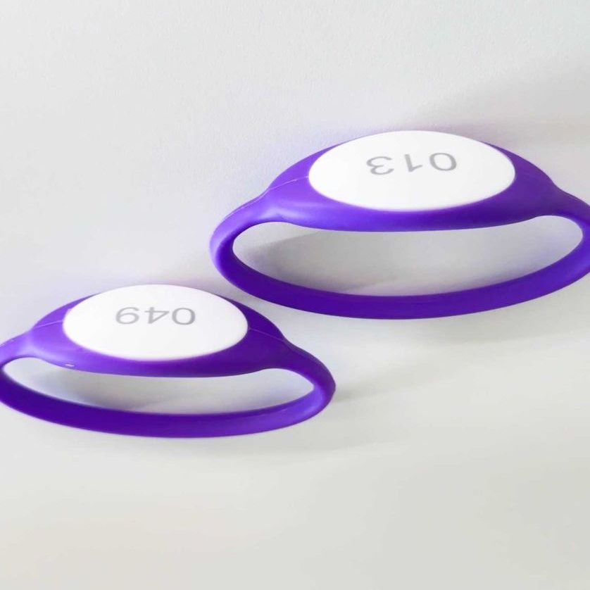 ISO14443A Wristband Access Control with RFID Qr Code Printing for Company