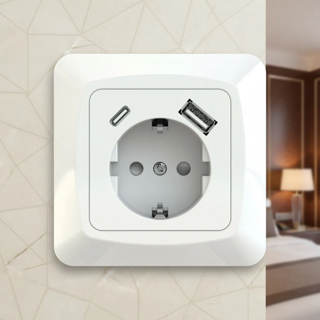 45X45mm Fast Charging Power Socket Module for Safe Use