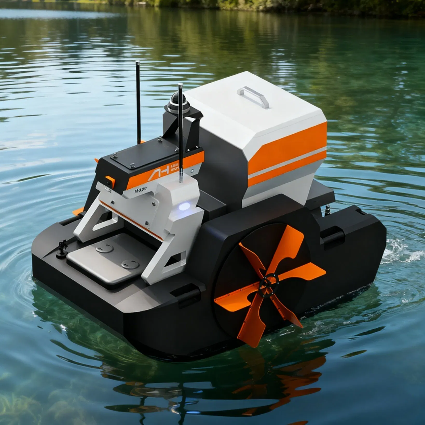 Efficient Pond Management with Automated Feeding and Monitoring Usv