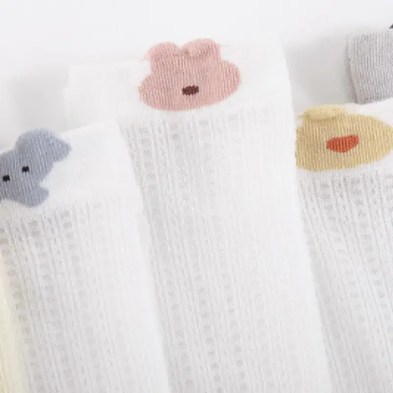 Custom Baby Socks Long Tube Breathable Seamless Kids socks in Spring/Summer