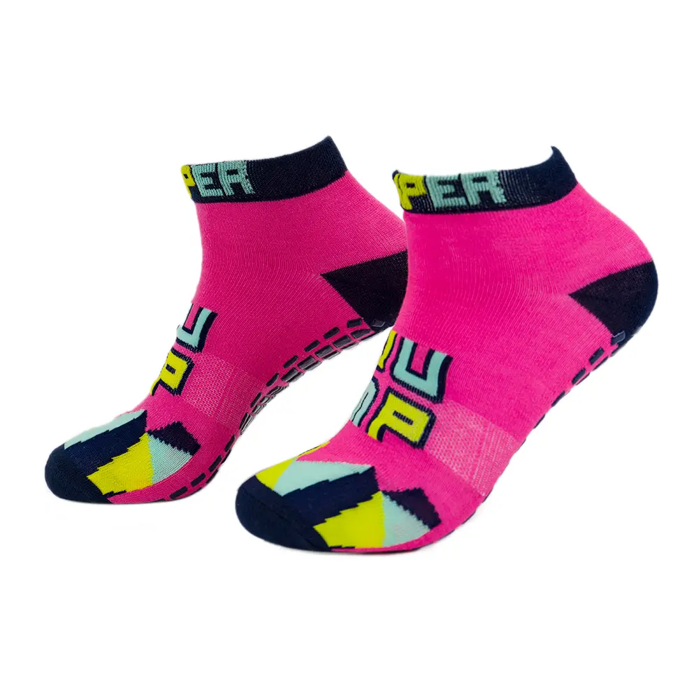 High-Quality New Design Wholesale Bulk Crew Trampoline Socks for Trampoline Park Manufacturer, Factory