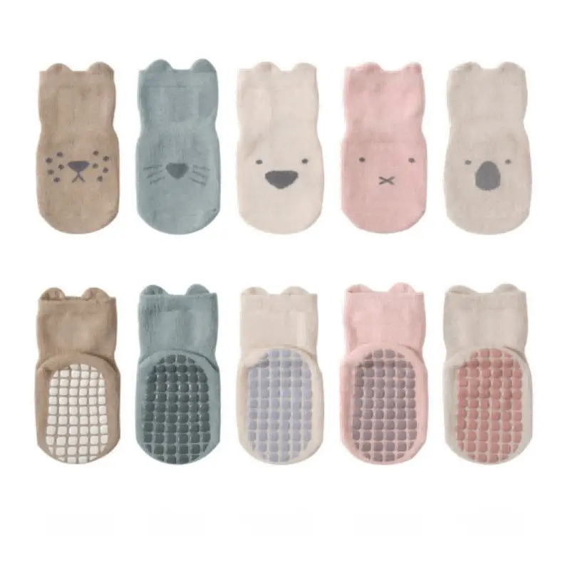 Custom Non-slip Infant Socks with New Cute Novelty Cartoon Animal Design for Baby Manufacturers, Supplier