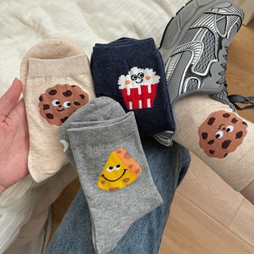 Custom Cute Funny Socks Cartoon Cheese Food Socks Gift Socks