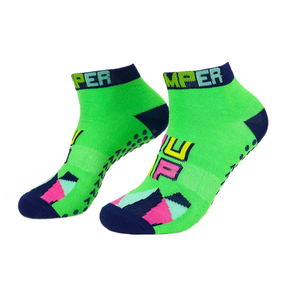Wholesale OEM Trampoline Socks Ankle Grip Socks Indoor Playground Socks Manufacturer, Factories