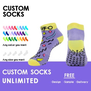 Wholesale Soft Comfortable Non-slip Trampoline Socks Indoor Playgrounds Trampoline Socks