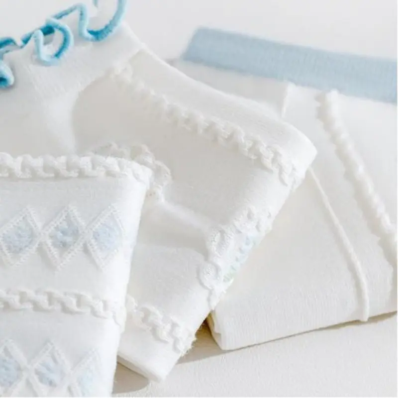 Wholesale Custom Cotton Flower Ankle Socks Low Cut Socks
