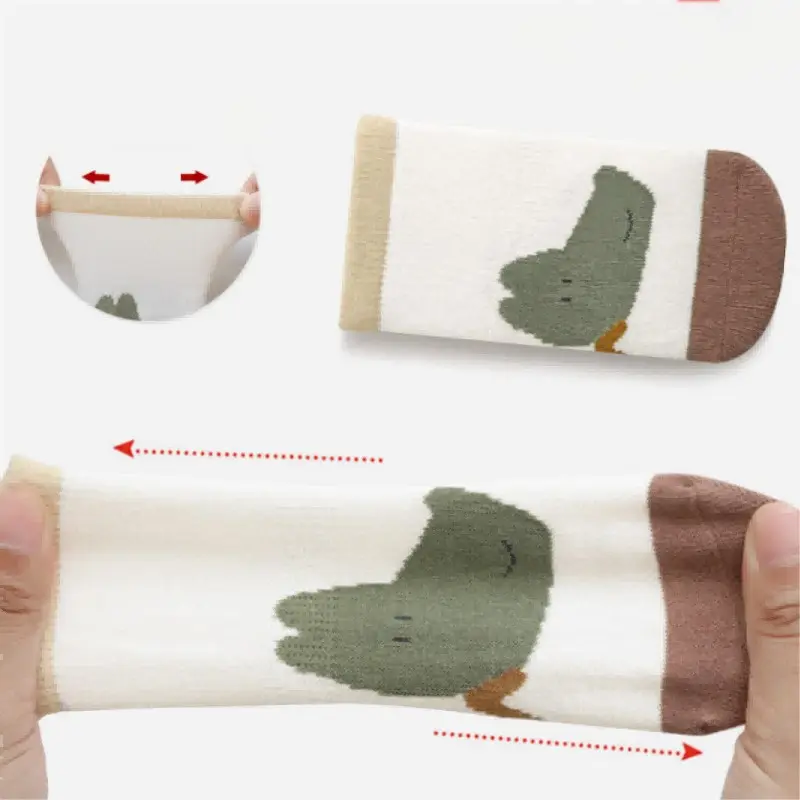 Wholesale Breathable Baby Socks Grip Cartoon Toddler Socks Anti-Slip Cotton Kids Socks