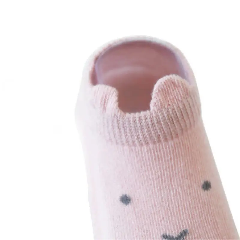 High-Quality Newborn Soft Anti Slip Infant Socks Cotton Baby Crew Socks With Silicone Grips Manufacturers, Supplier