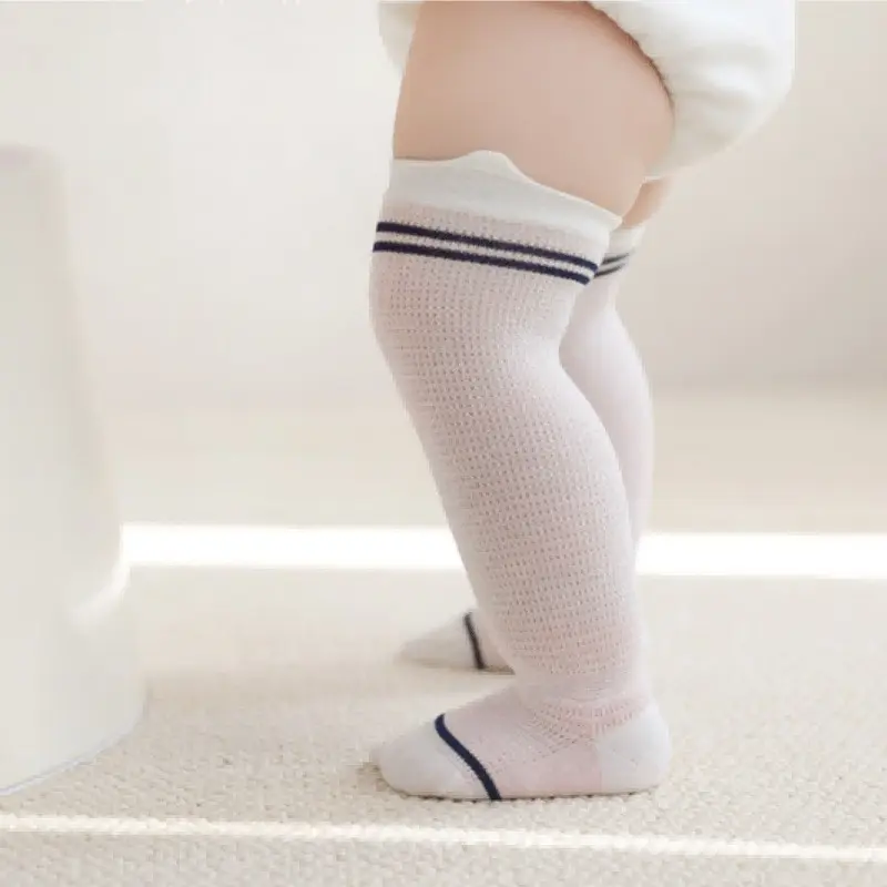 Wholesale Thin Baby Socks with Cute Cotton Knee High Mosquito Proof Socks in Summer Suppliers, Factory