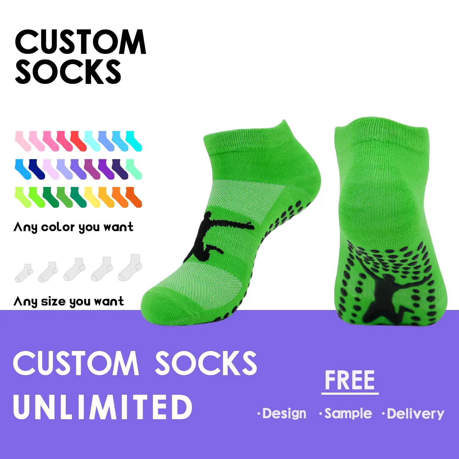 Wholesale High Quality Manufacturer Trampoline Socks Performance Socks Manufacturer, Factories