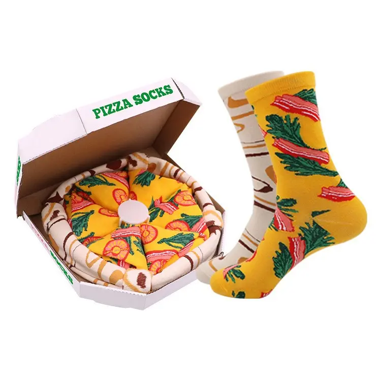 Wholesale Pizza Gift Socks – Fun, Comfortable and Soft Novelty Socks for Food Lovers & Promotional Events