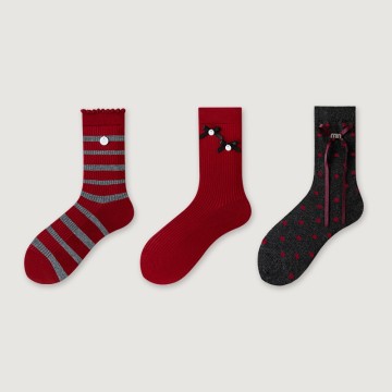 Women Fashion Soft Cotton Socks Custom Cute Comfortable Daily Socks