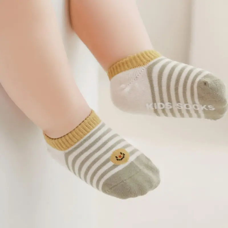 High-Quality Factory Colorful Soft Baby Socks Anti-slip Comfortable Kids Socks Cotton Ankle Socks Manufacturers, Supplier