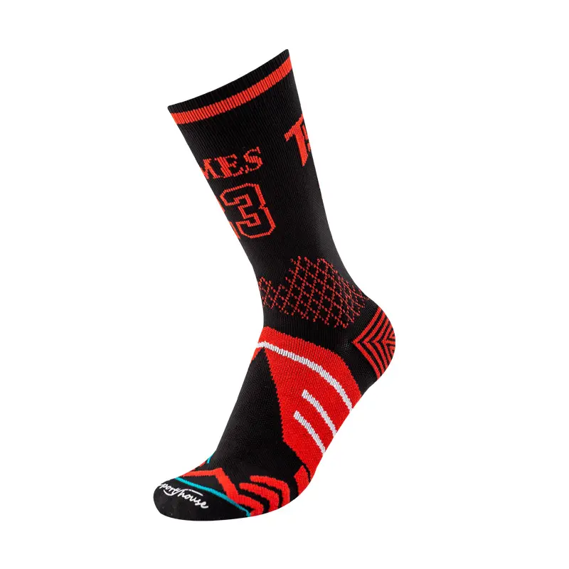 Custom Logo Basketball Elite Socks Cotton Terry Basketball Socks for Team Training