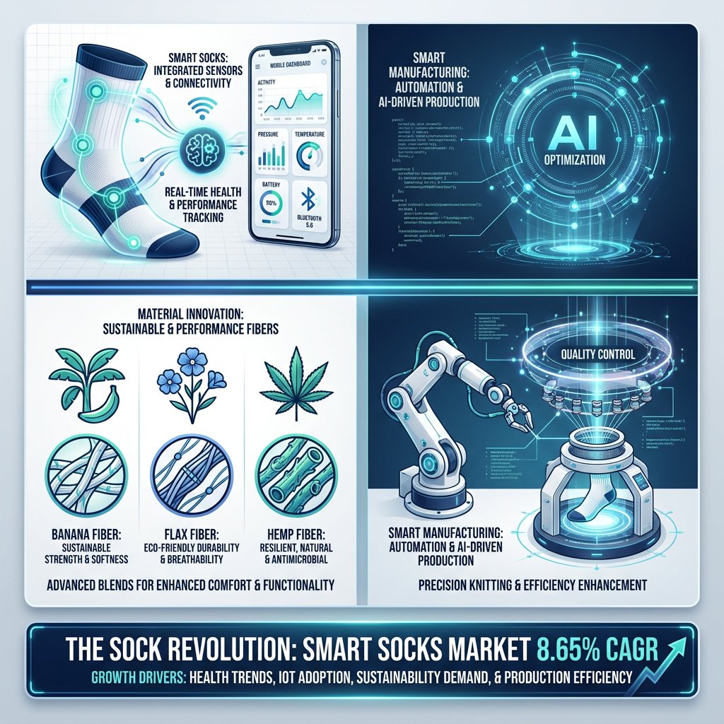Beyond Cotton and Elastic - High-Tech Revolution Transforming the Sock Industry