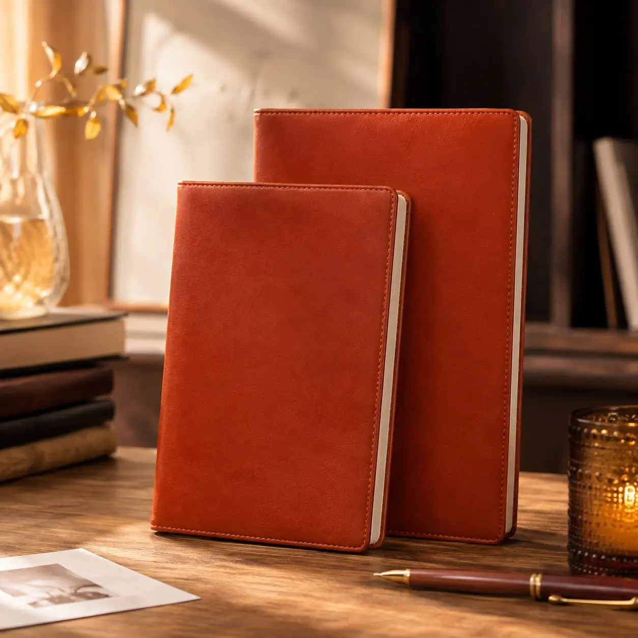 Custom Custom A5/B5 Soft-Touch PU Hardcover Notebook | 80gsm Lined Journal Manufacturer, Supplier