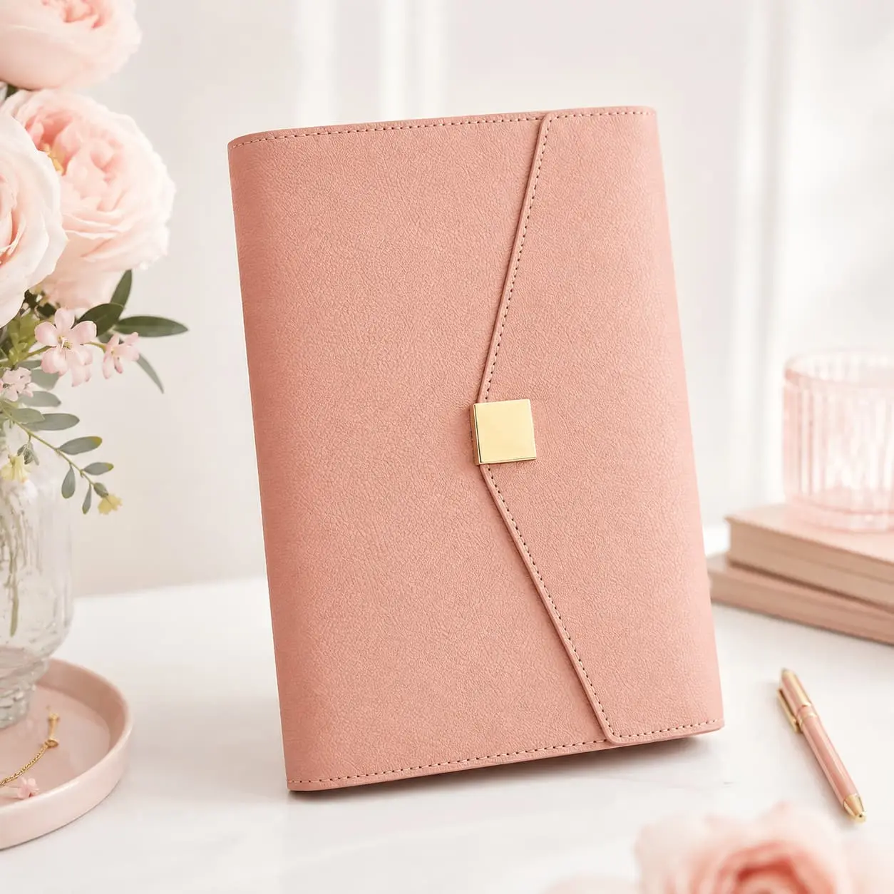 Wholesale Custom Refillable 6-Ring PU Planner Organizer | Card Slots & Pen Loop Factories, Factory