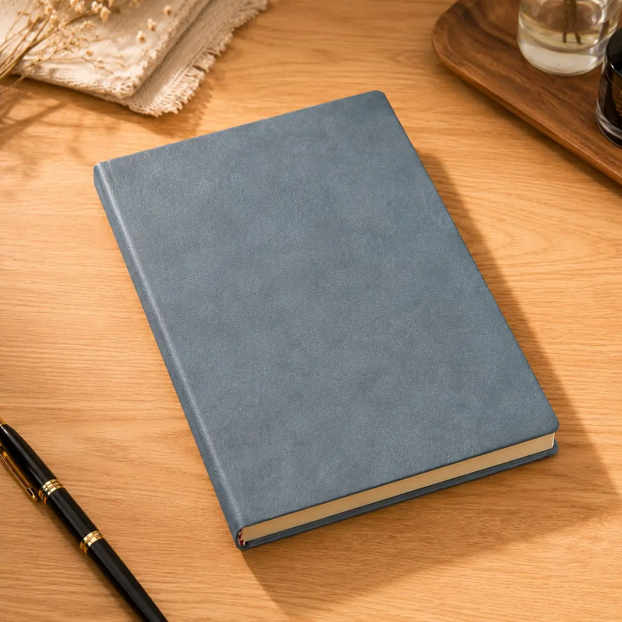 Custom Custom A5 Vintage-Texture PU Hardcover Notebook | 100 Sheets / 200 Pages Supplier, Suppliers
