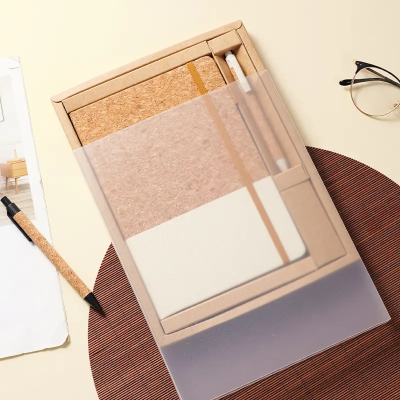 Custom A5 Eco-friendly Creative Cork-patterned Wheat Straw Notebook Suppliers, Factories