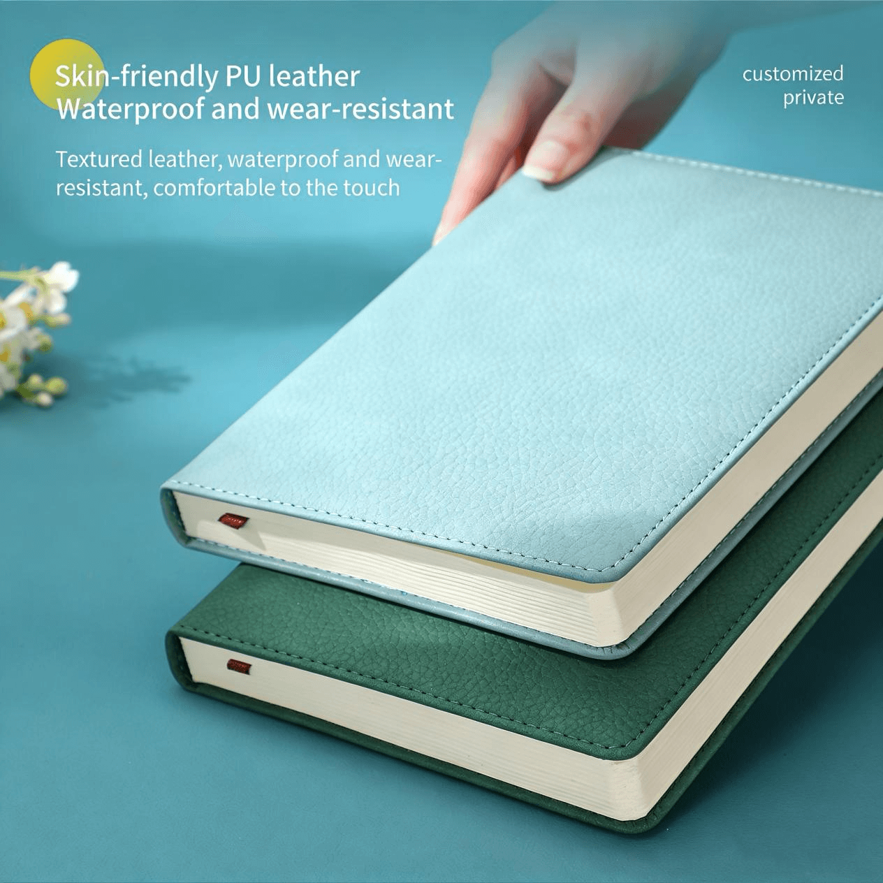 Two thickness options of business-style A5 notebook