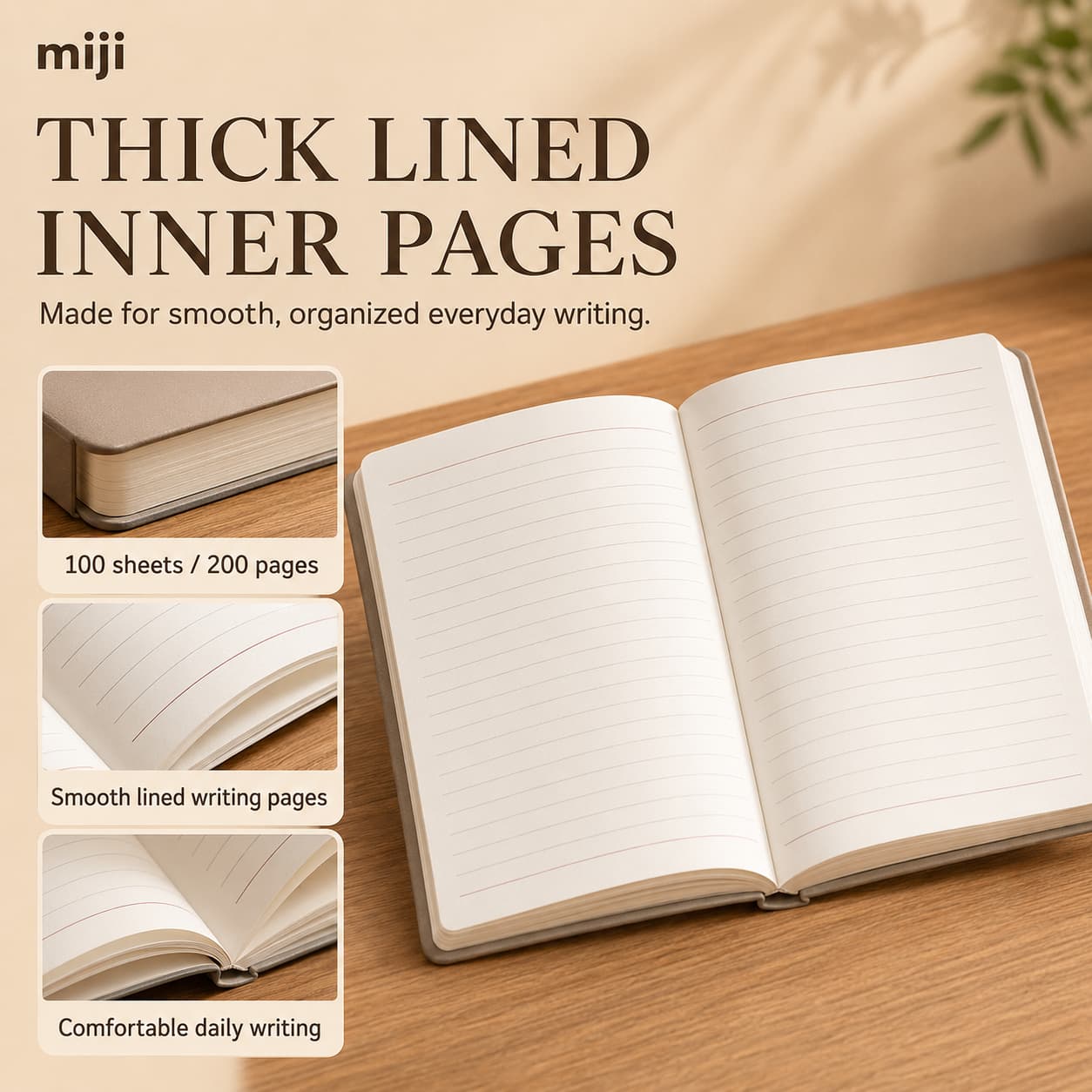 Thick Lined Inner Pages