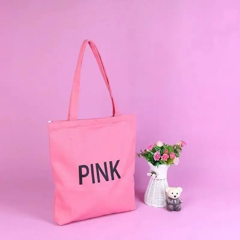 Custom Logo Canvas Cotton Tote Bags