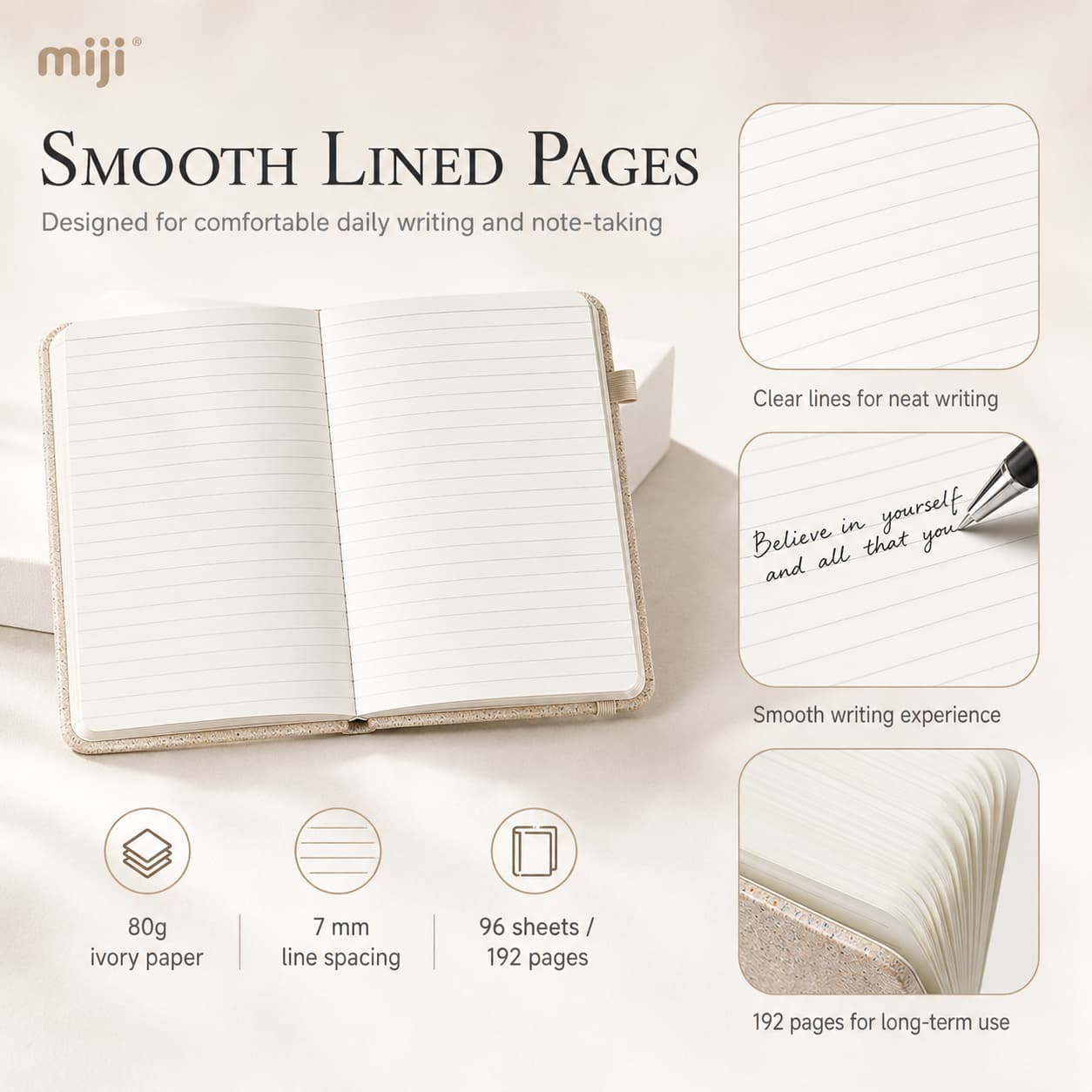 Lined pages