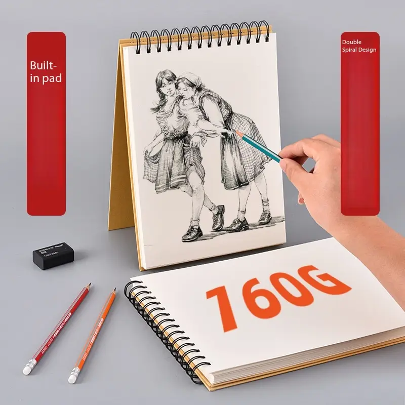 China A4 Thick 8k/16k Sketchbook Supplier, Factory