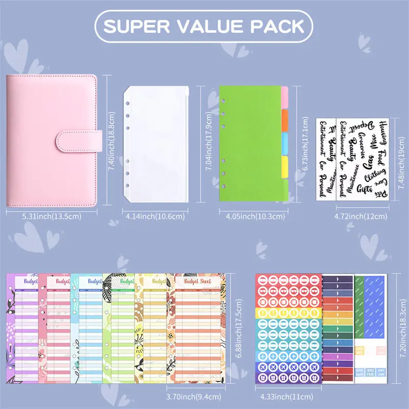 Custom A6 PU Leather Loose-leaf Notebook