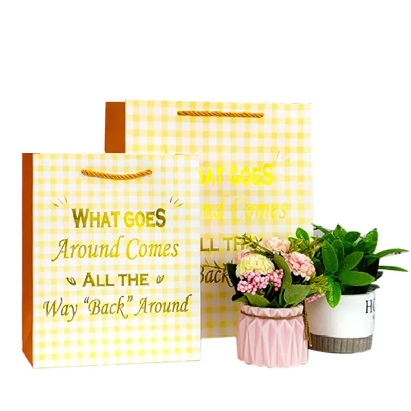 Wholesale Gilding Process Laminated Packaging Paper Gift Bag Custom Manufacturer, Supplier