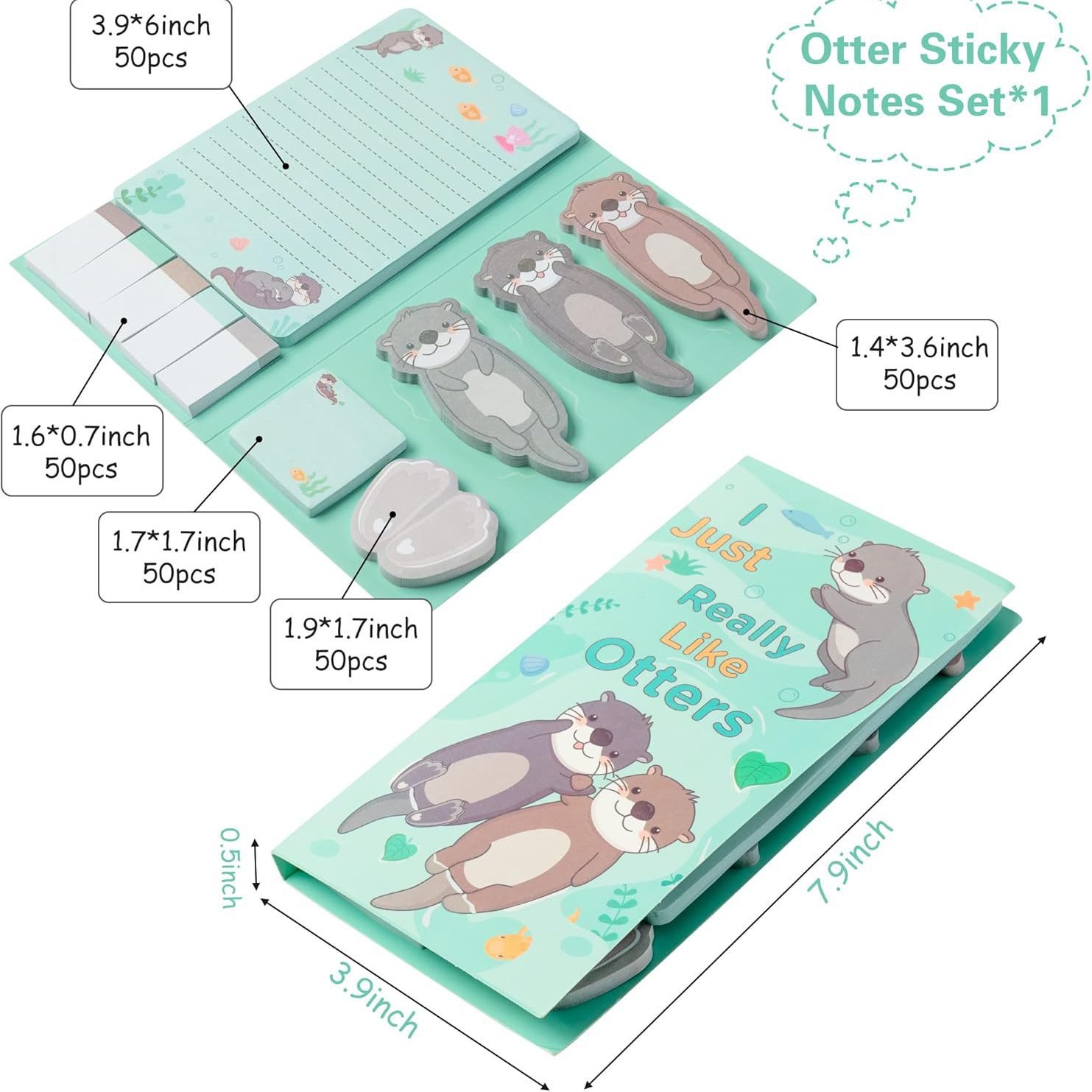 cartoon animal combination sticky notes
