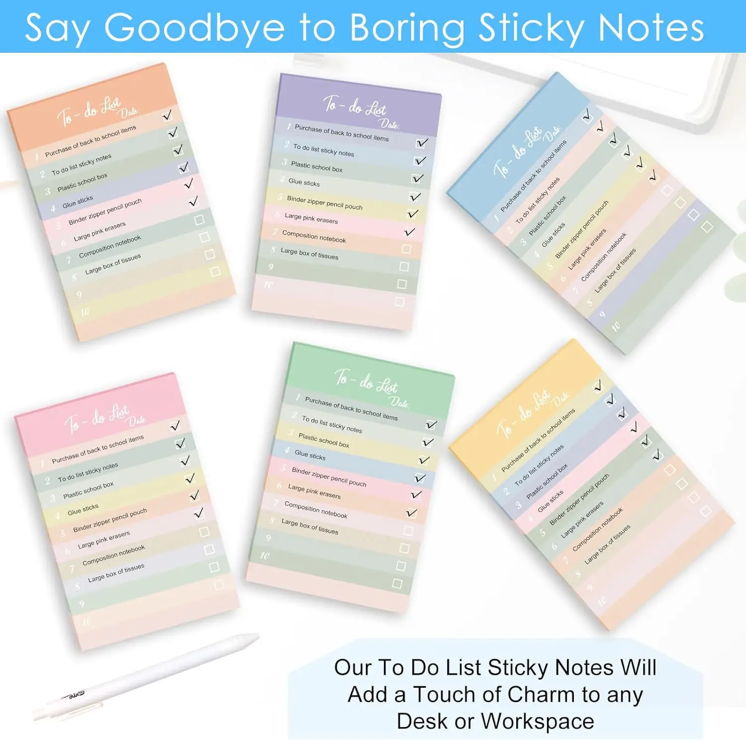China Customized colorful rainbow creative sticky notes Supplier, Factory