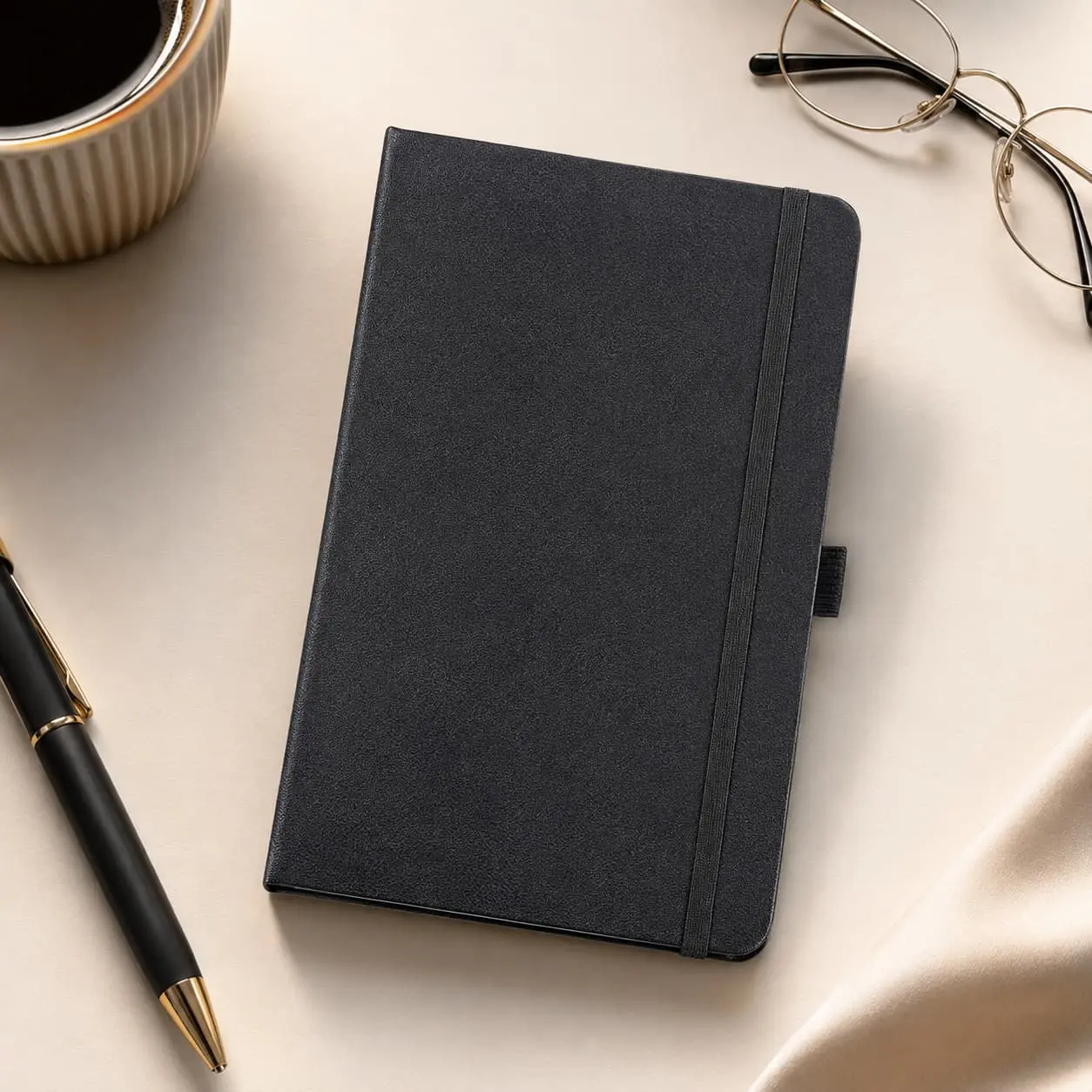 Wholesale Custom A5 Colorful PU Hardcover Notebook with Elastic Band | OEM Journal Manufacturer, Factory
