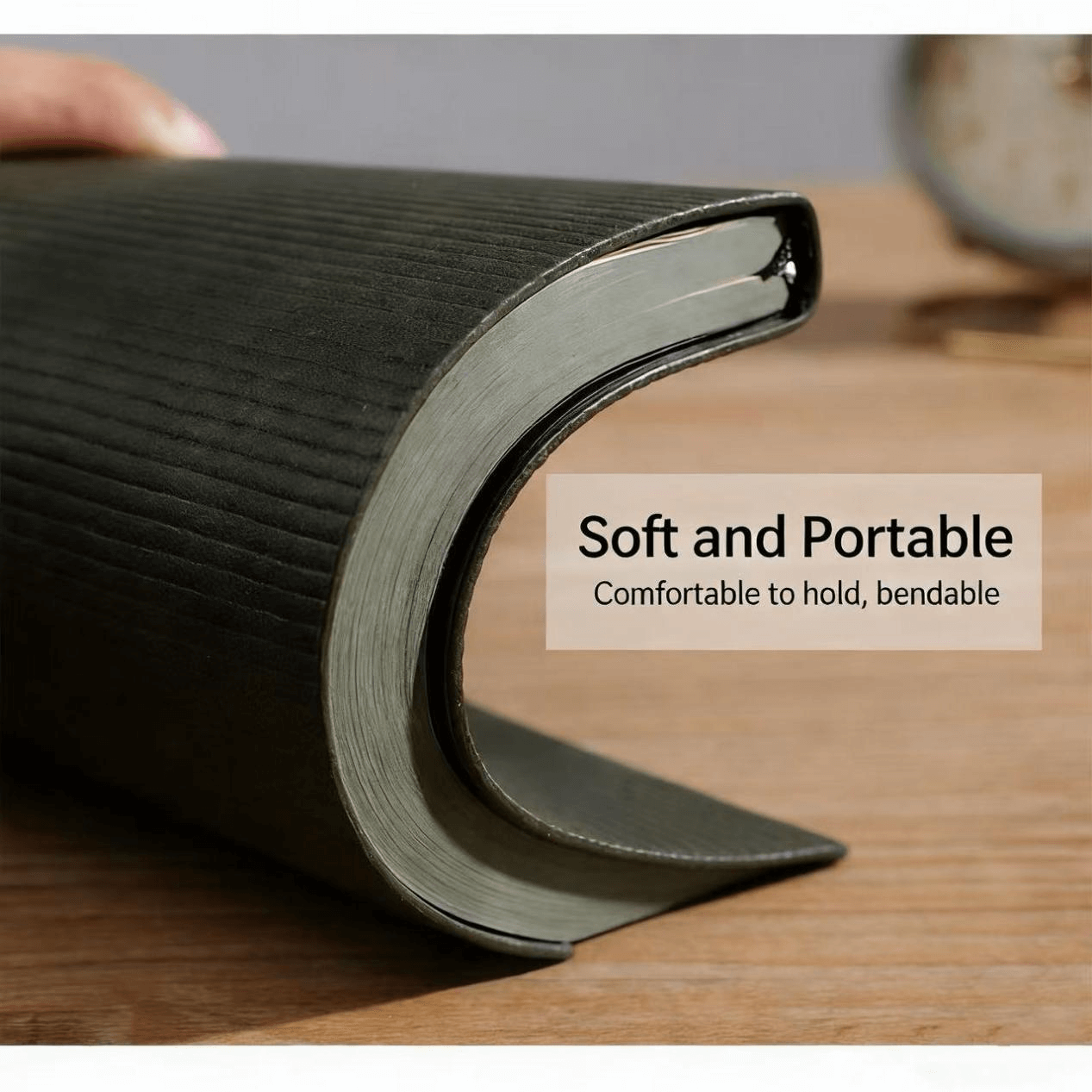 Simple and stylish soft leather notebook logo can be printed