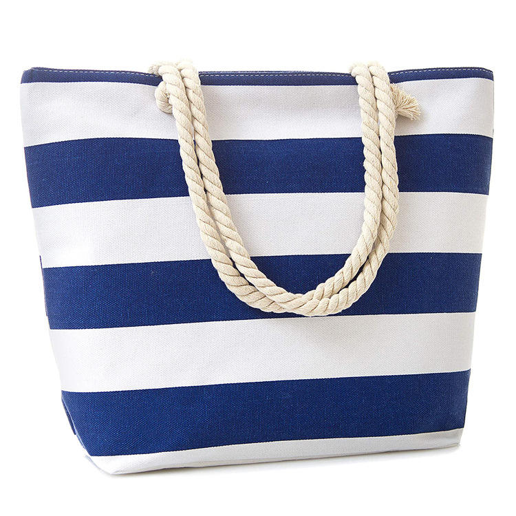 Waterproof Top Zipper Closure Large Canvas Travel Shoulder Handbag