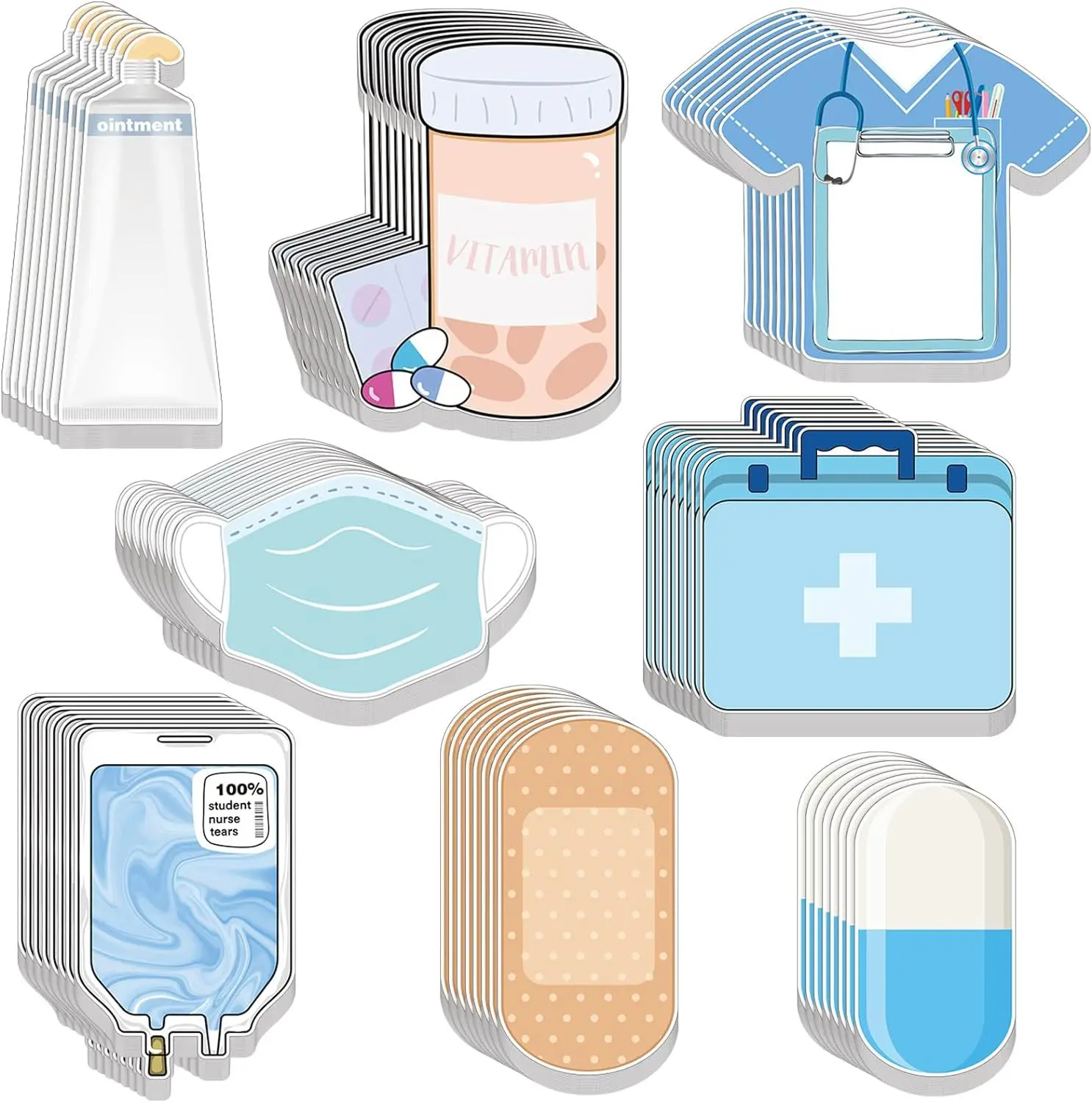 Wholesale Blue medical-themed sticky notes Supplier, Factory