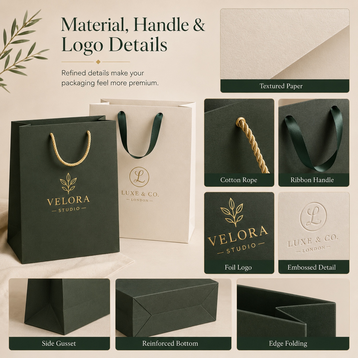 Material Handle Logo Details